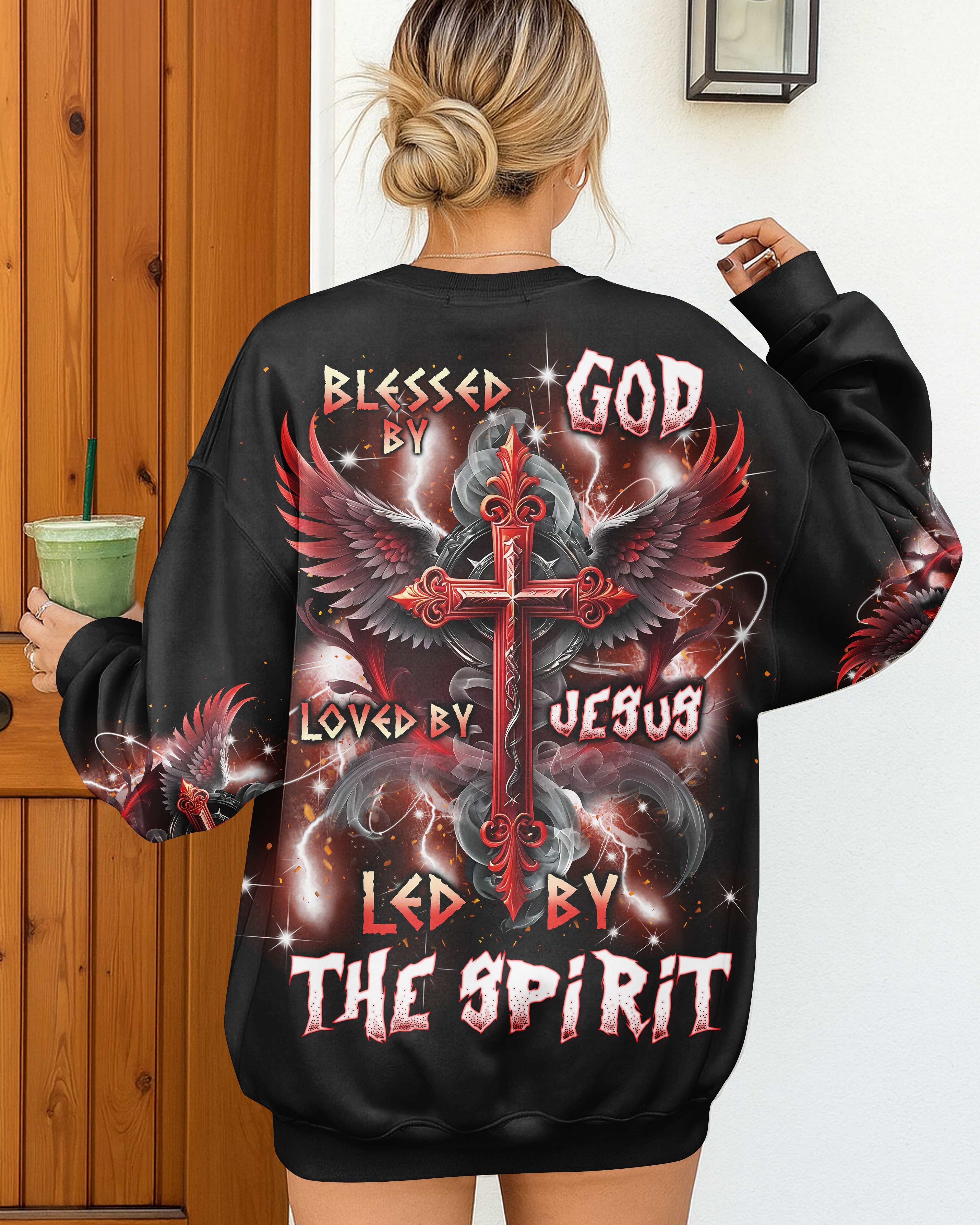 Blessed By God Loved By Jesus Led By The Spirit T-Shirt