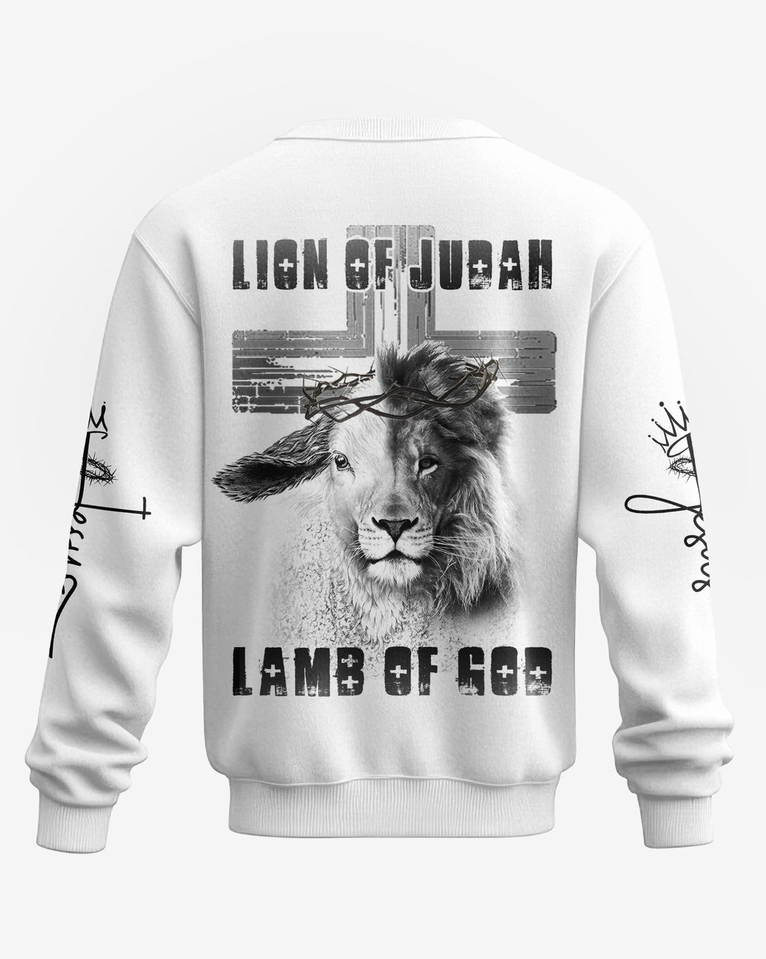Lion Of Judah Lamb Of God All Over Print Sweater - Christ Color