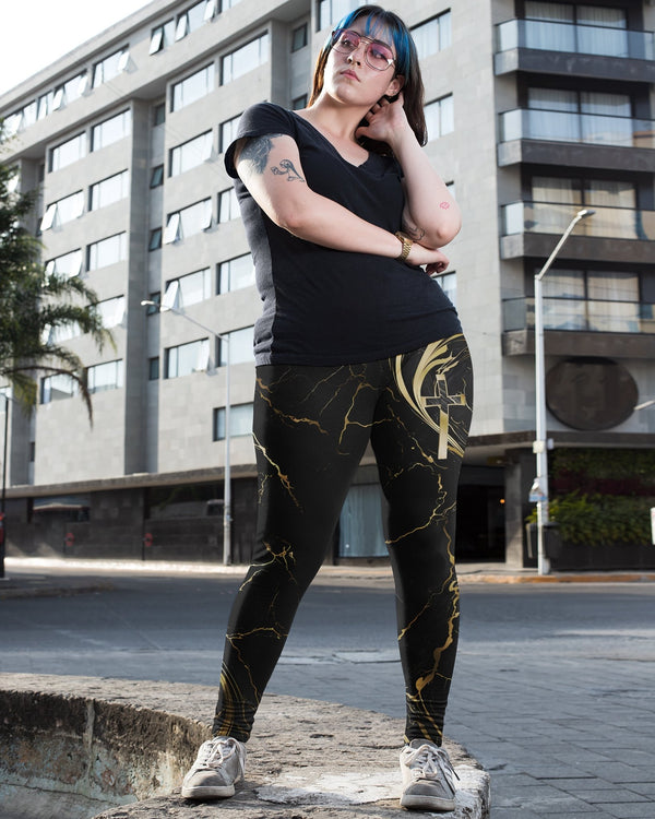 God Is Good All Over Print Leggings - Christ Color