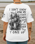 I Don't Know How My Story Ends All Over Print T-Shirt