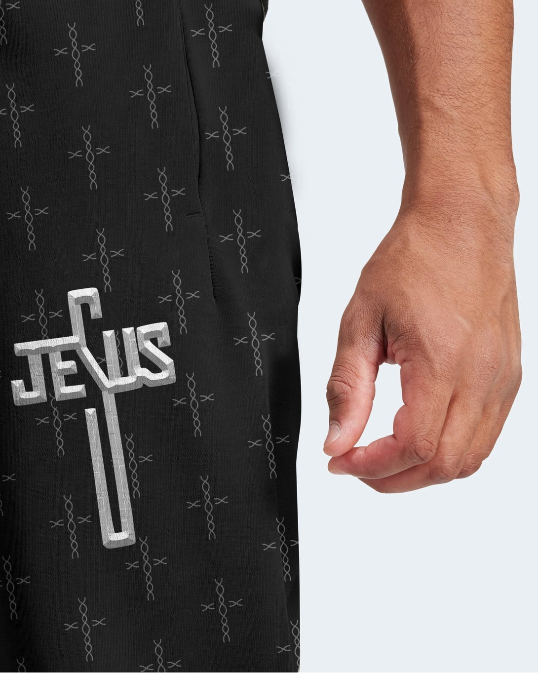 Love Has Conquered The Grave All Over Print Jogger Pants - Christ Color