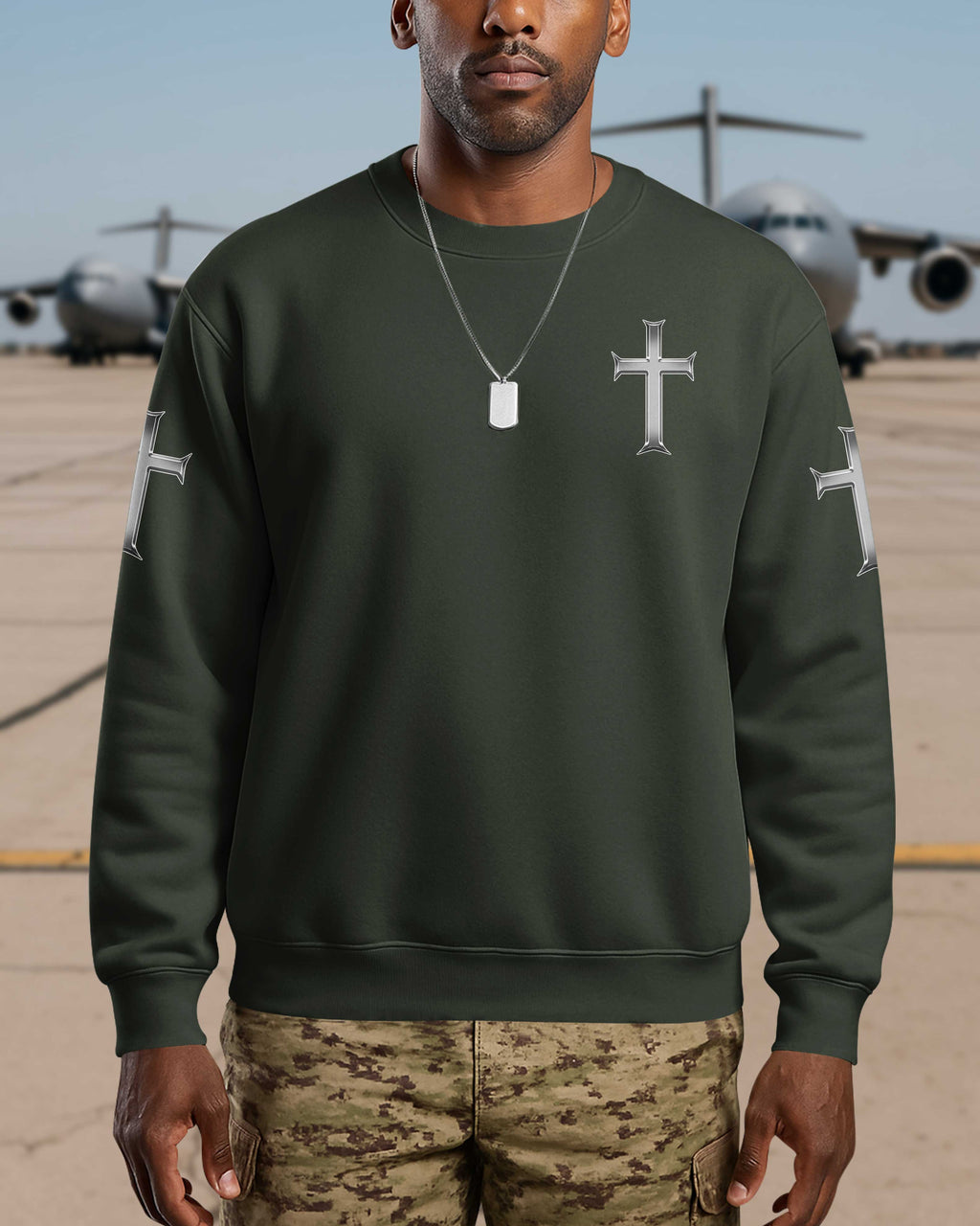 Trained By The Corps Redeemed By The Cross Sweater