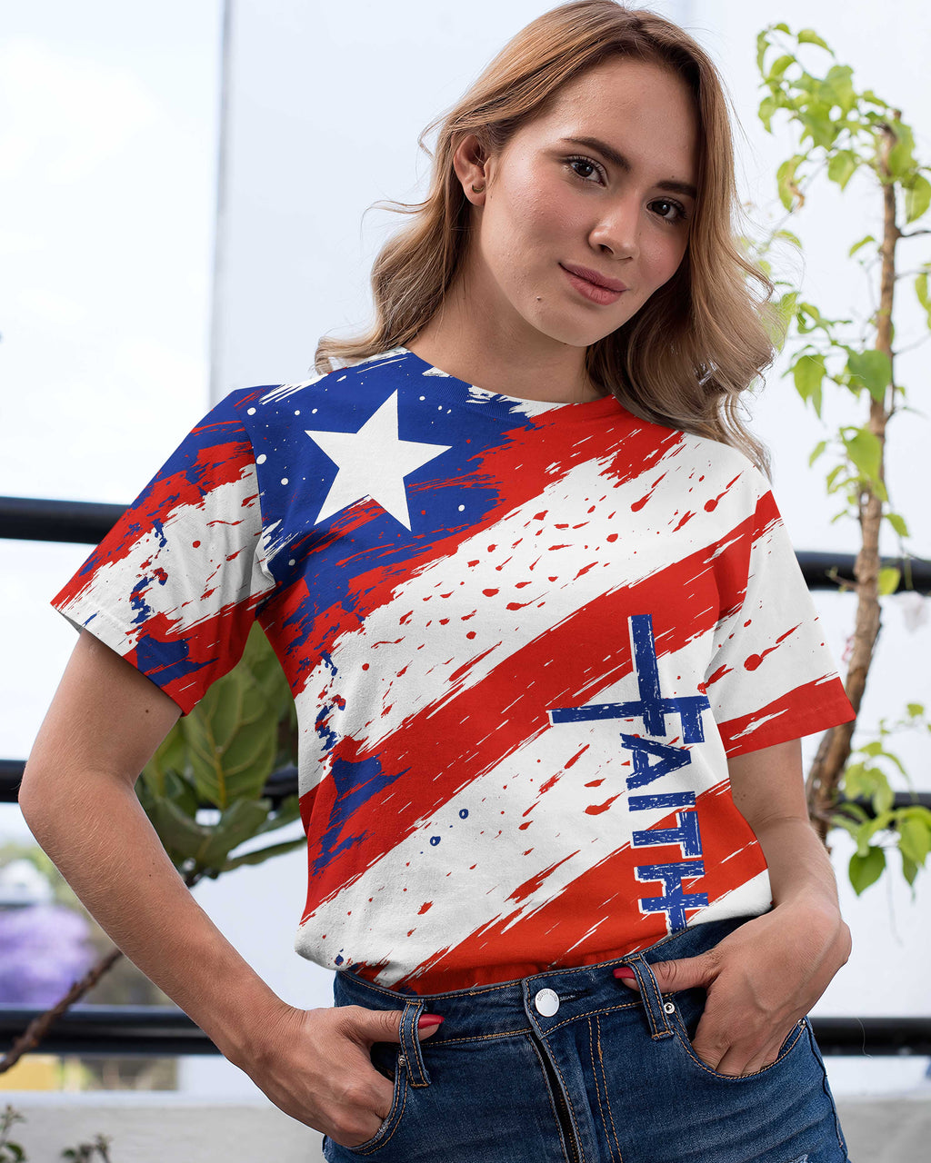 One Nation Under God All Over Print T-Shirt