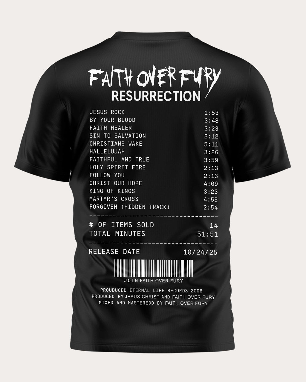 Faith Over Fury Resurrection T-Shirt