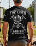 Forged By The Lines Strengthened By The Cross T-Shirt