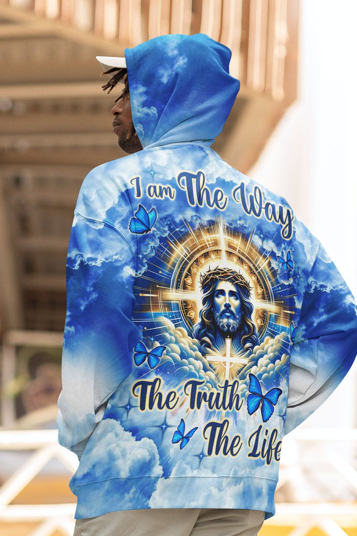 I Am The Way The Truth The Life All Over Print Hoodie - Christ Color