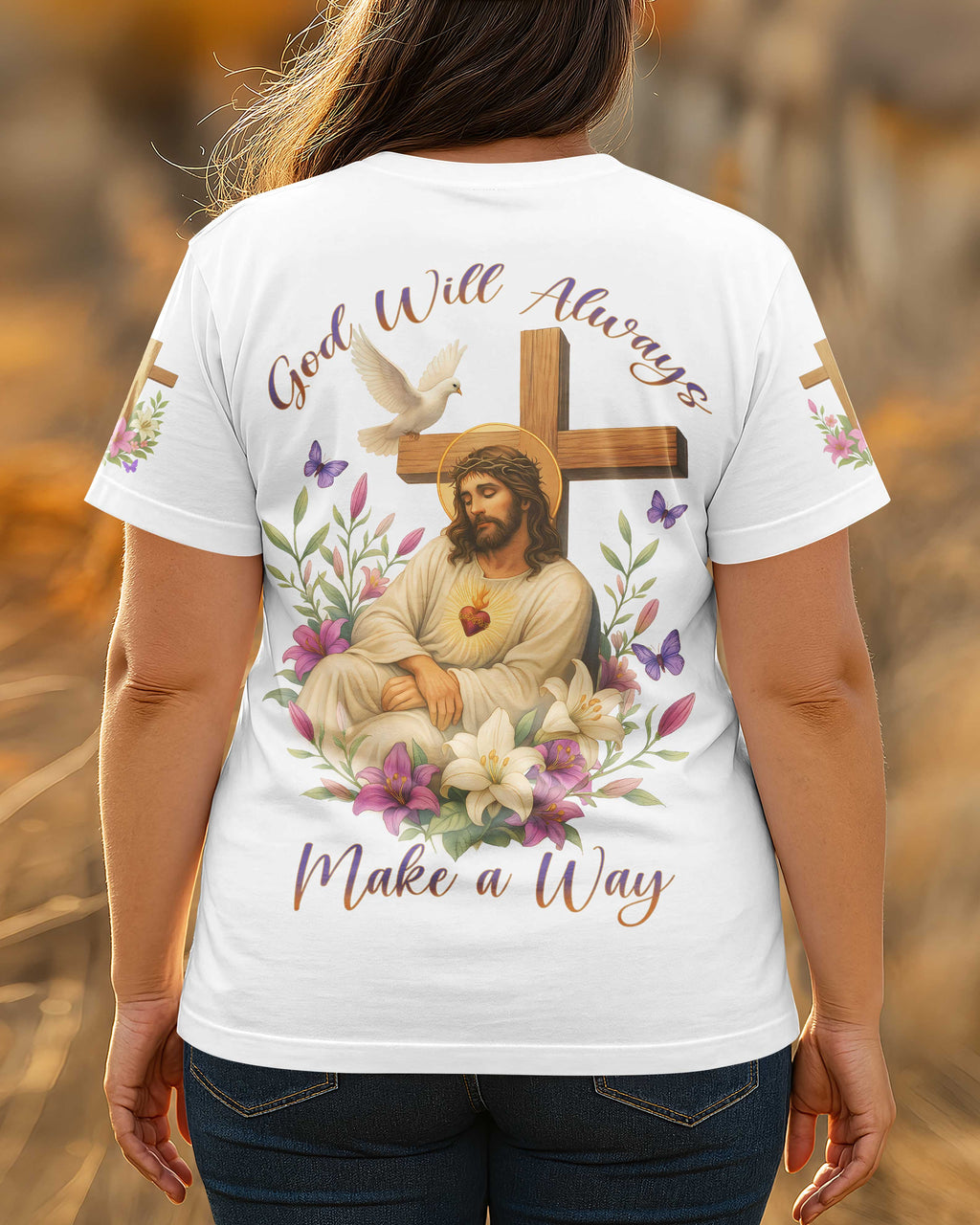 God Will Always Make A Way All Over Print T-Shirt