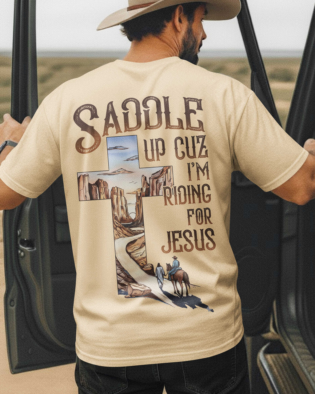 Saddle Up Cuz I'm Riding For Jesus T-Shirt