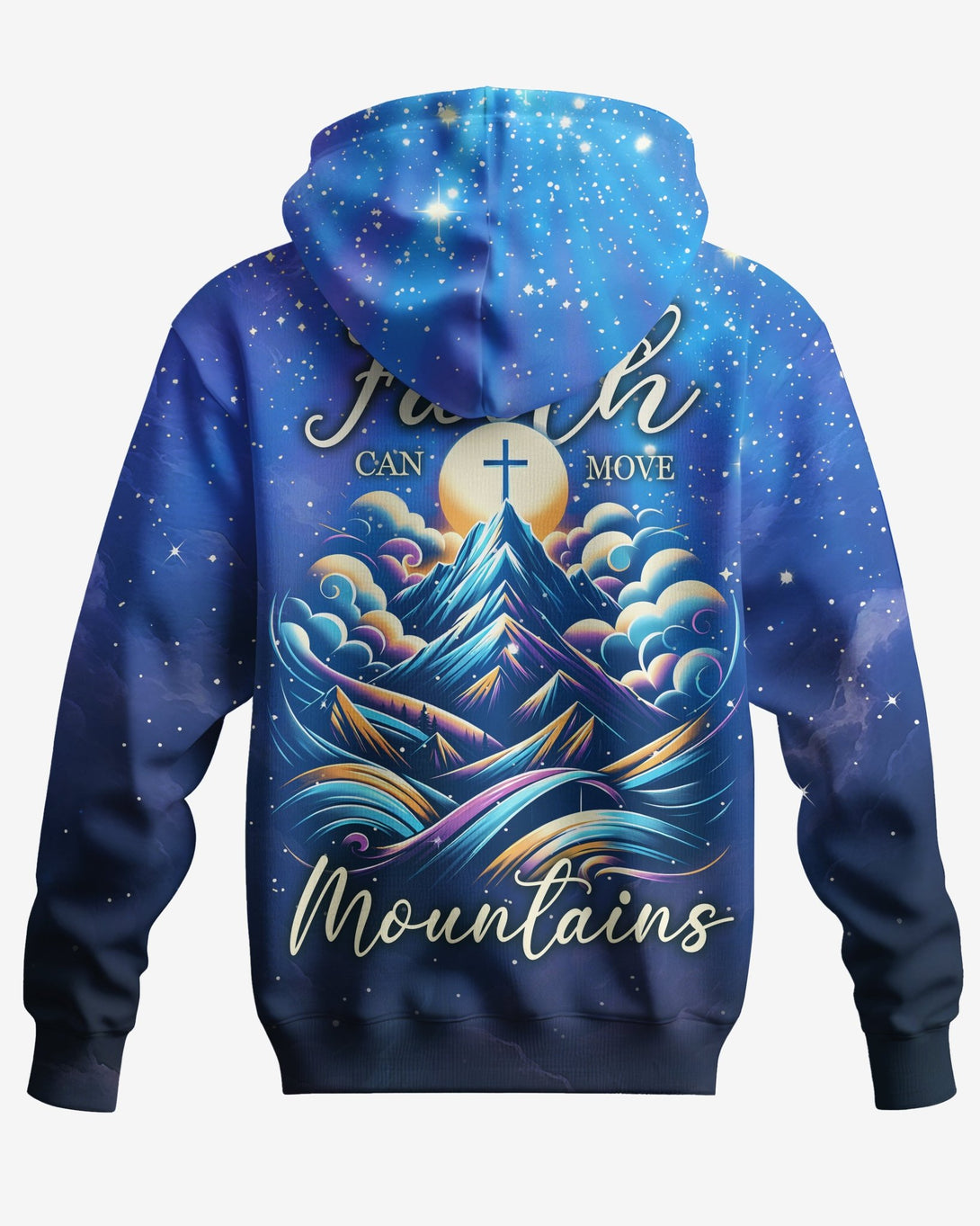 Faith Can Move Mountains All Over Print Zip Hoodie - Christ Color