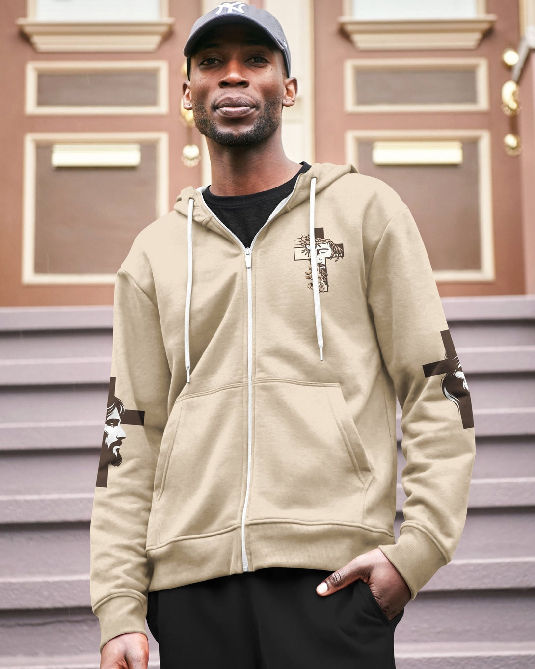 I Am His And He Is Mine All Over Print Zip Hoodie - Christ Color