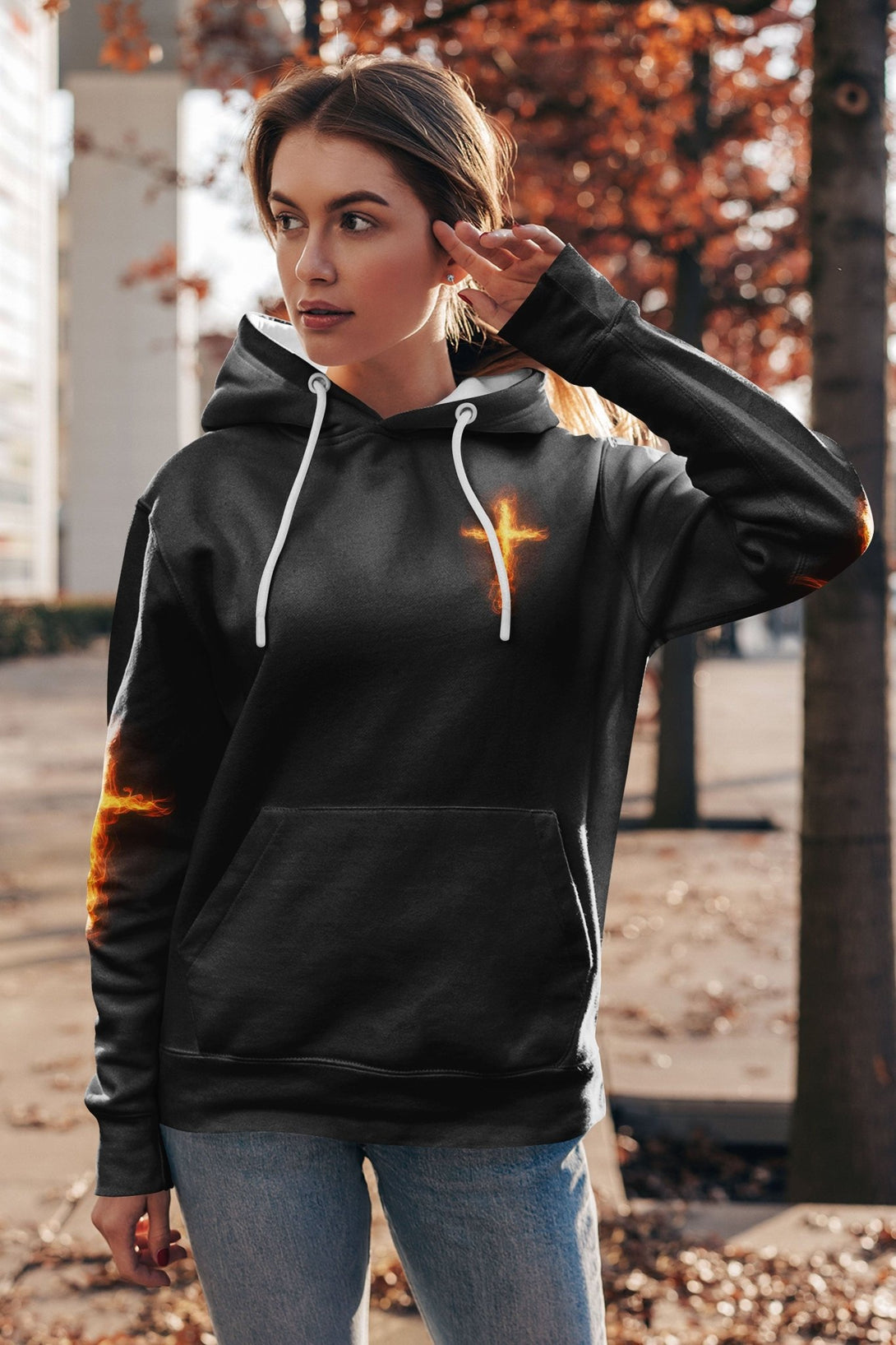 There's No Greater Love Than This All Over Print Hoodie - Christ Color