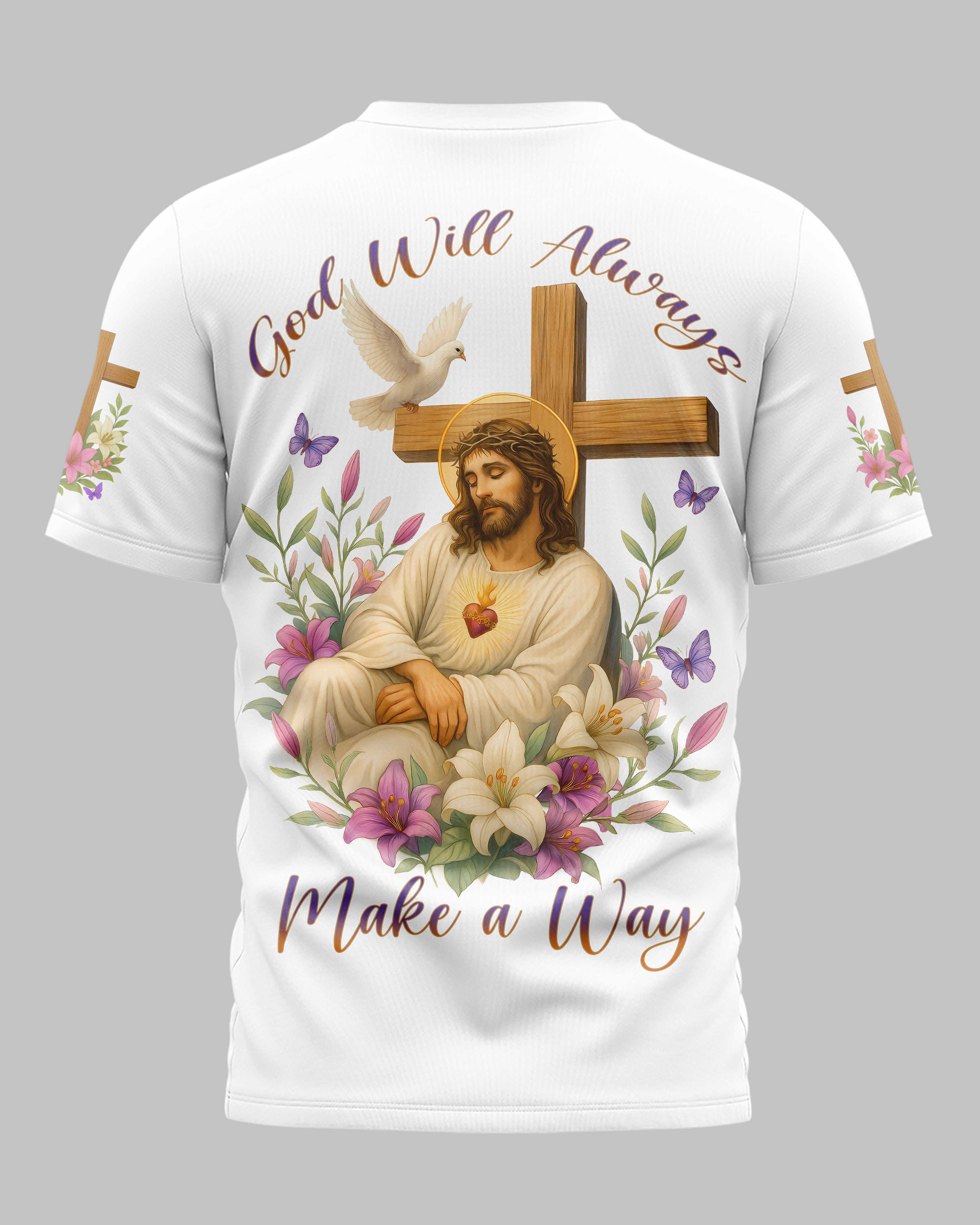 God Will Always Make A Way All Over Print T-Shirt