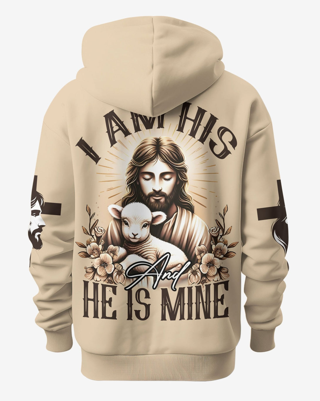 I Am His And He Is Mine All Over Print Hoodie - Christ Color
