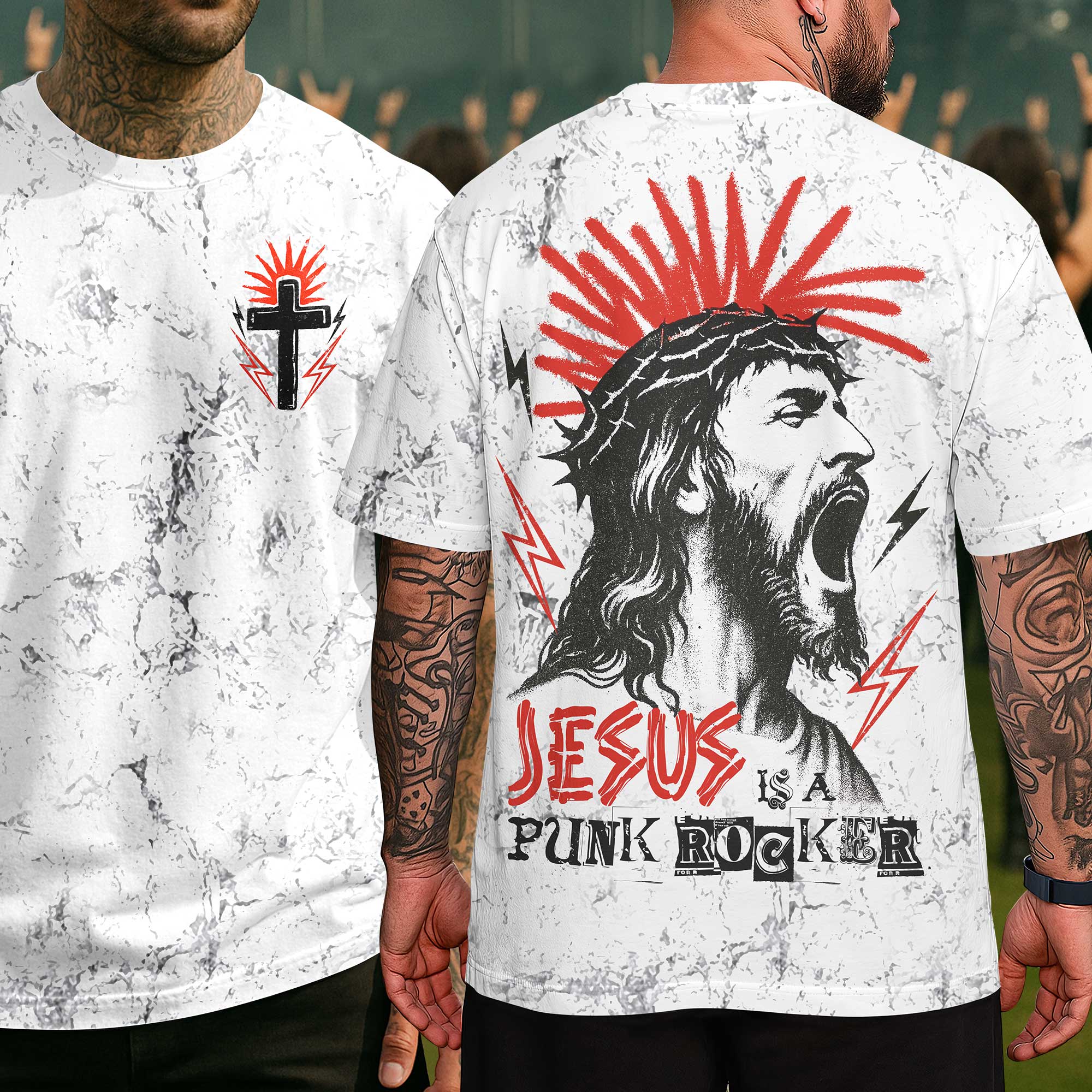 Jesus Is A Punk Rocker T-Shirt