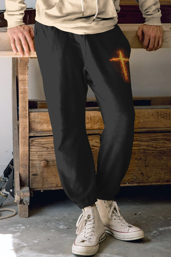 There's No Greater Love Than This All Over Print Jogger Pants - Christ Color