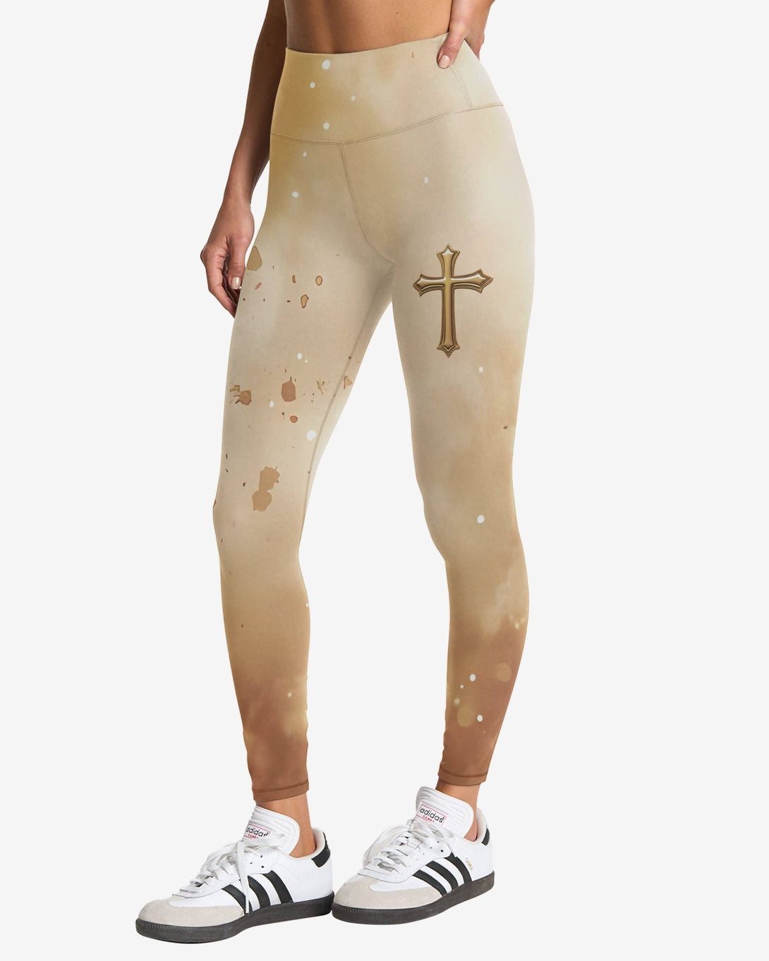 Behold The Lion Of The Tribe Of Judah Has Triumphed All Over Print Leggings - Christ Color