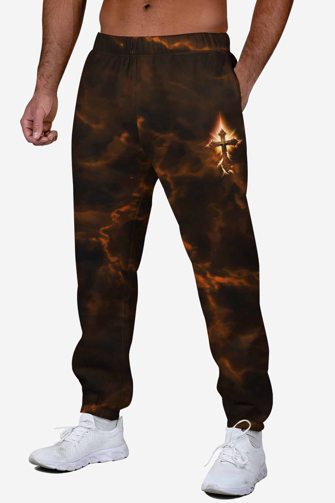 A Child Of God A Man Of Faith A Warrior Of Christ All Over Print Jogger Pants - Christ Color