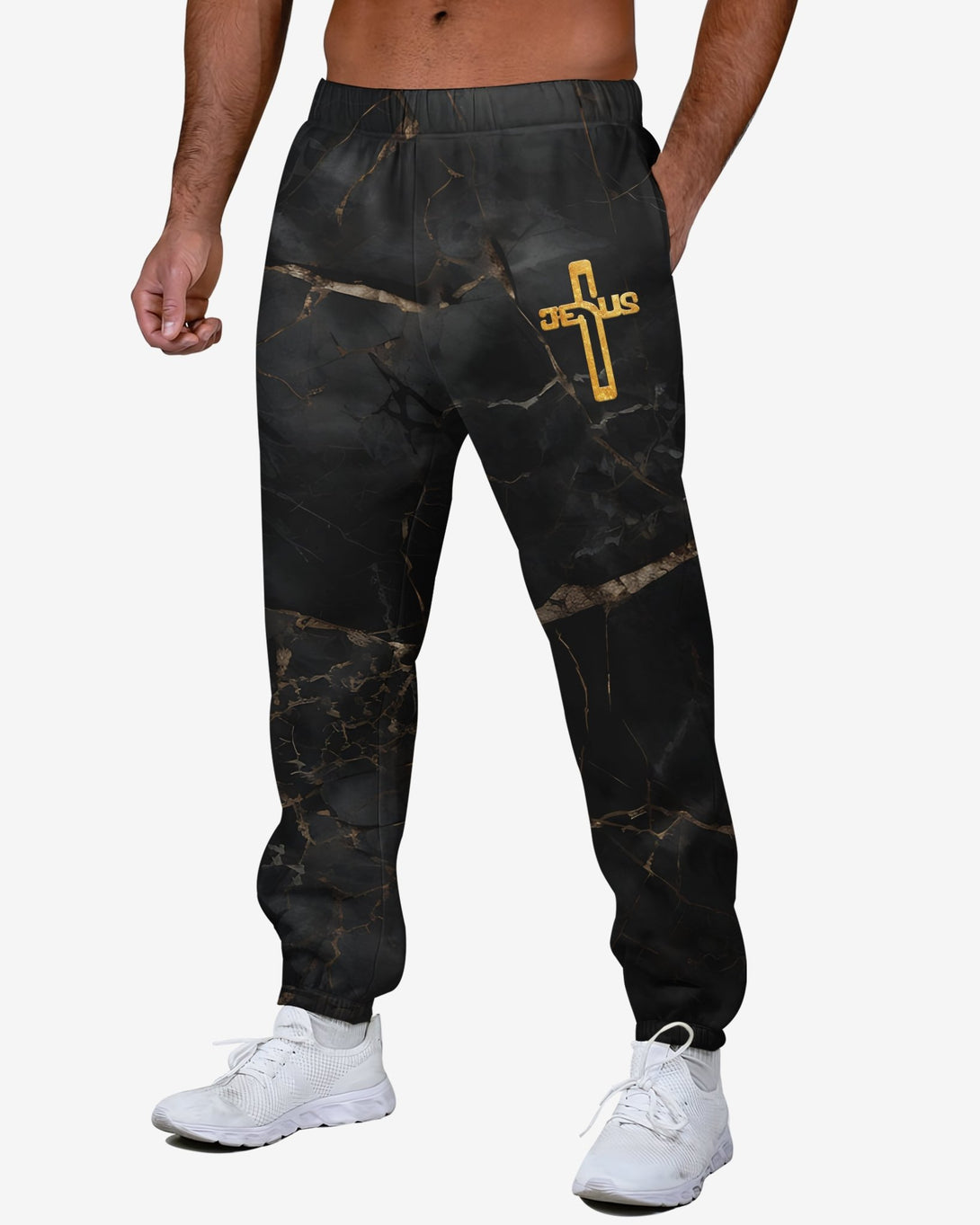 Death Could Not Hold Him All Over Print Jogger Pants - Christ Color
