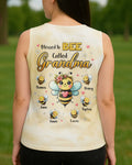 Blessed To Bee Called Grandma All Over Print V-neck Tank Top