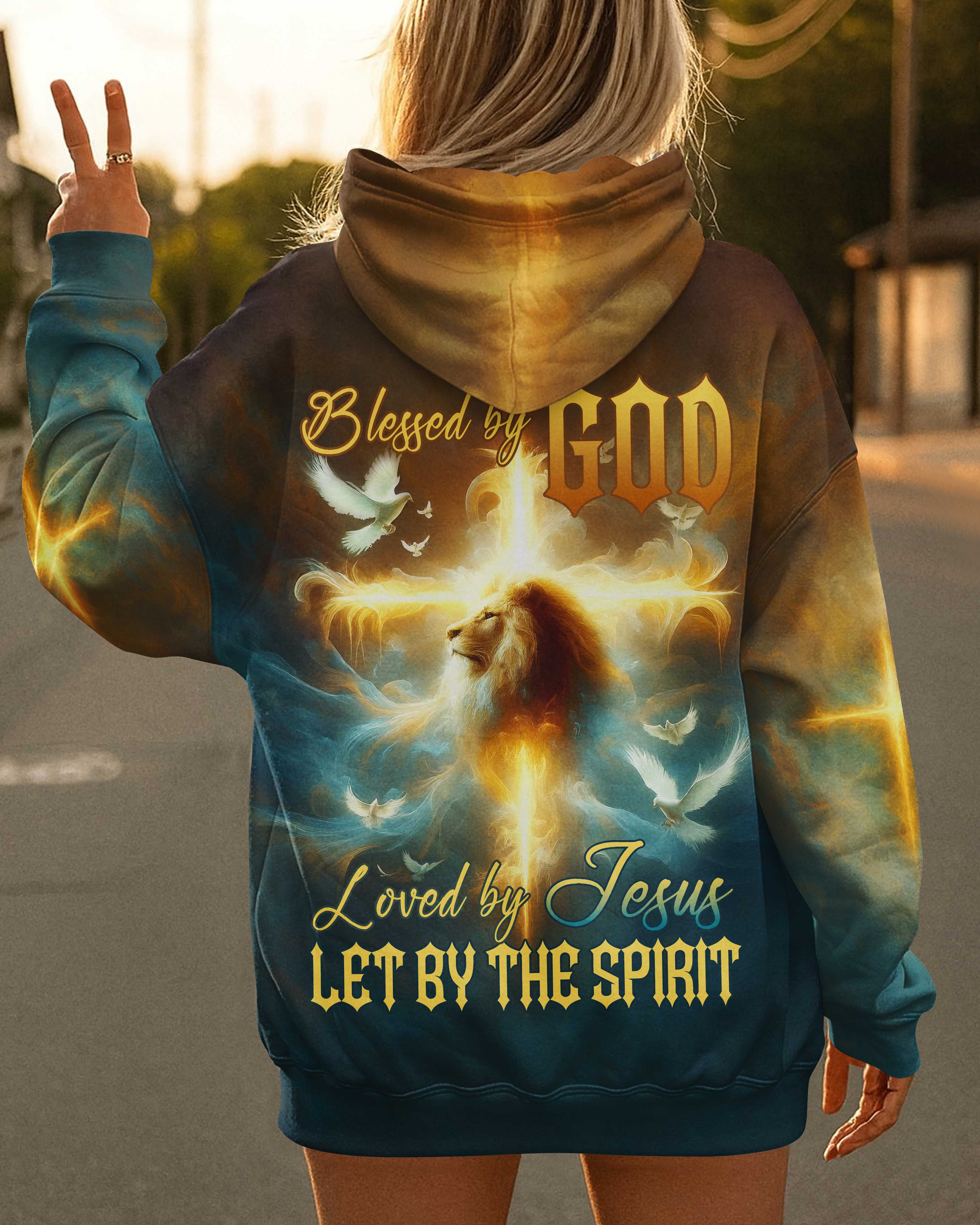 Blessed By God Loved By Jesus Let By The Spirit T-Shirt