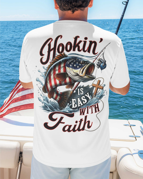 Hookin' Is Easy With Faith All Over Print T-Shirt