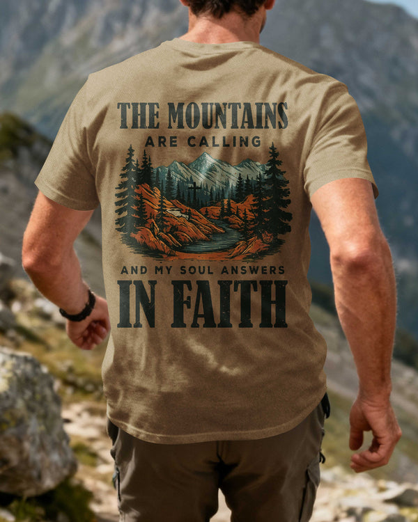 The Mountains Are Calling All Over Print T-Shirt