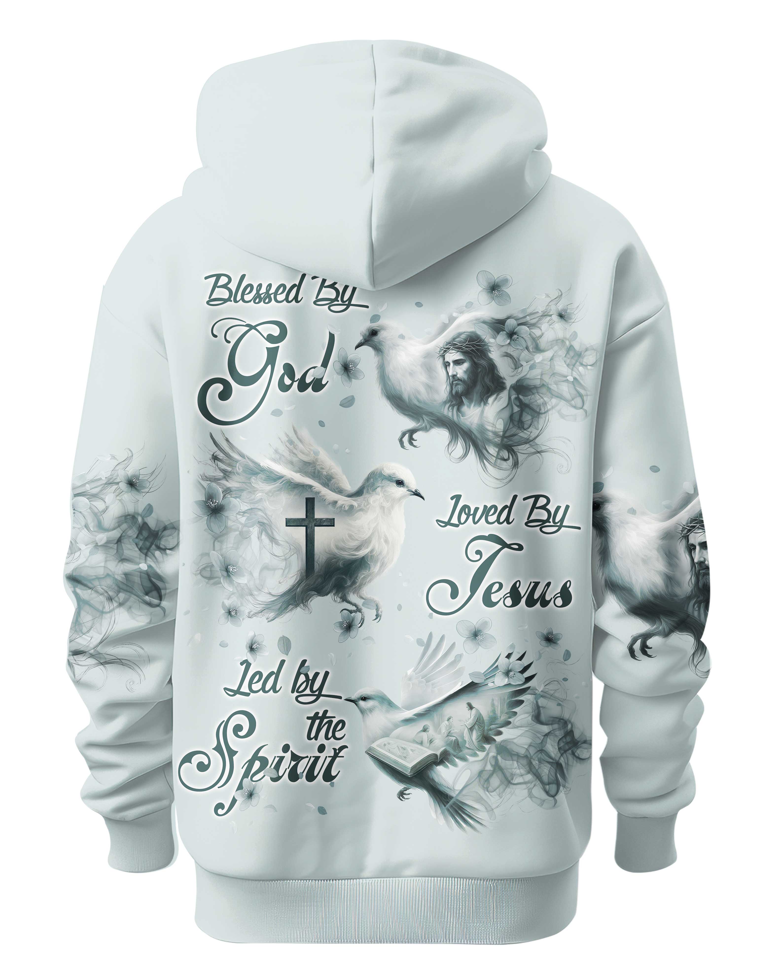 Blessed By God Loved By Jesus Led By The Spirit T-Shirt