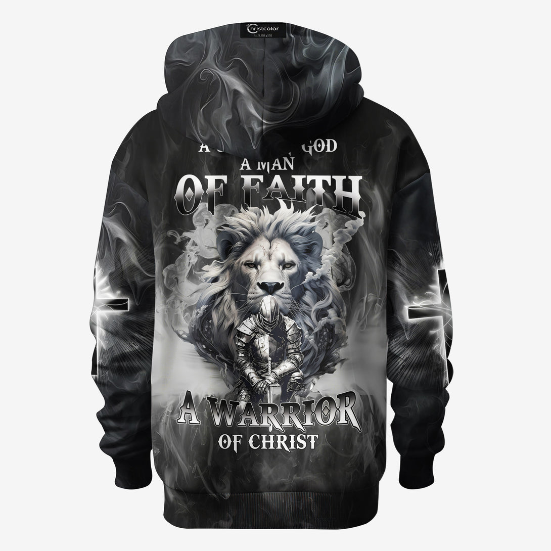 A Child Of God A Man Of Faith All Over Print Hoodie - Christ Color