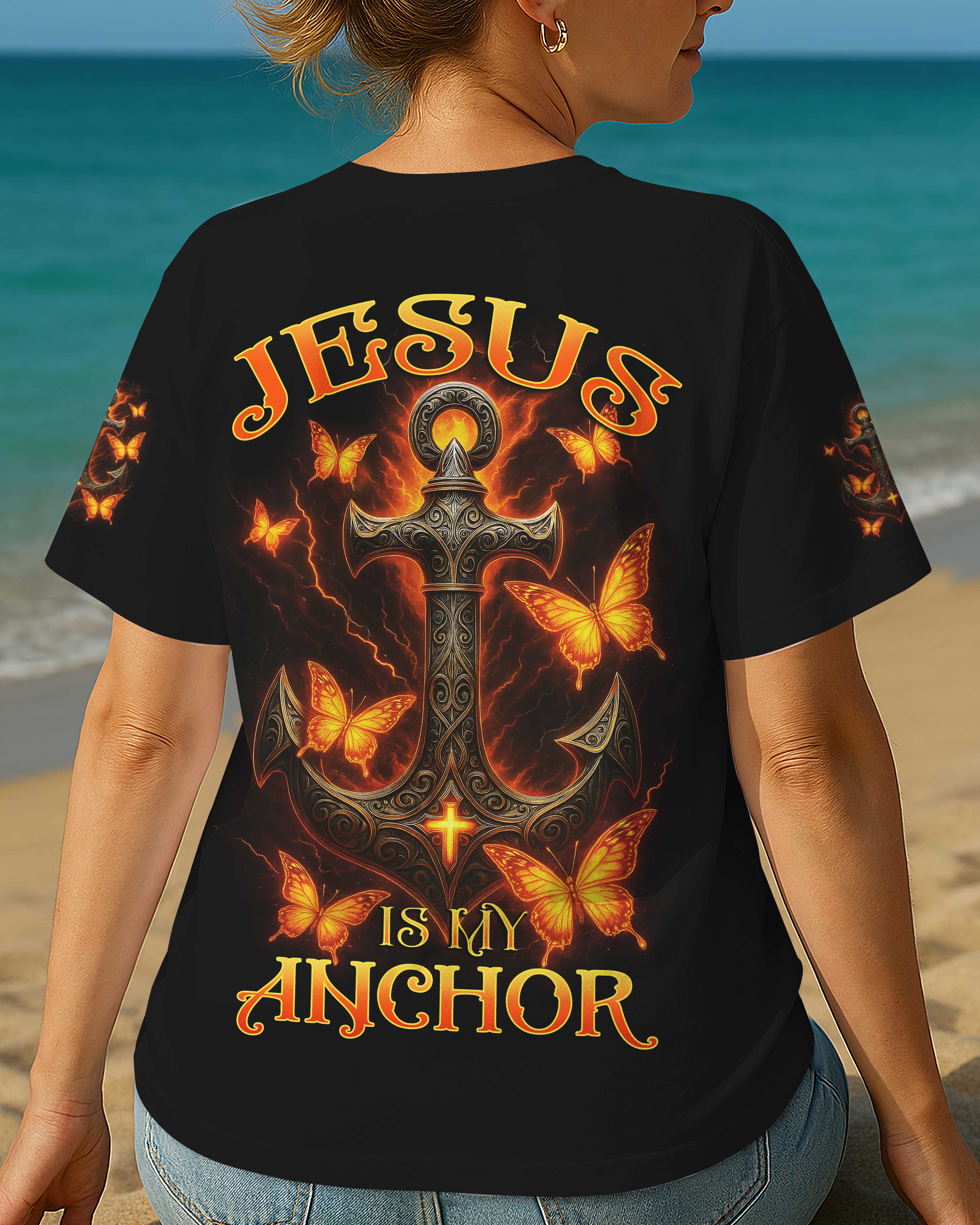 Jesus Is My Anchor All Over Print T-Shirt