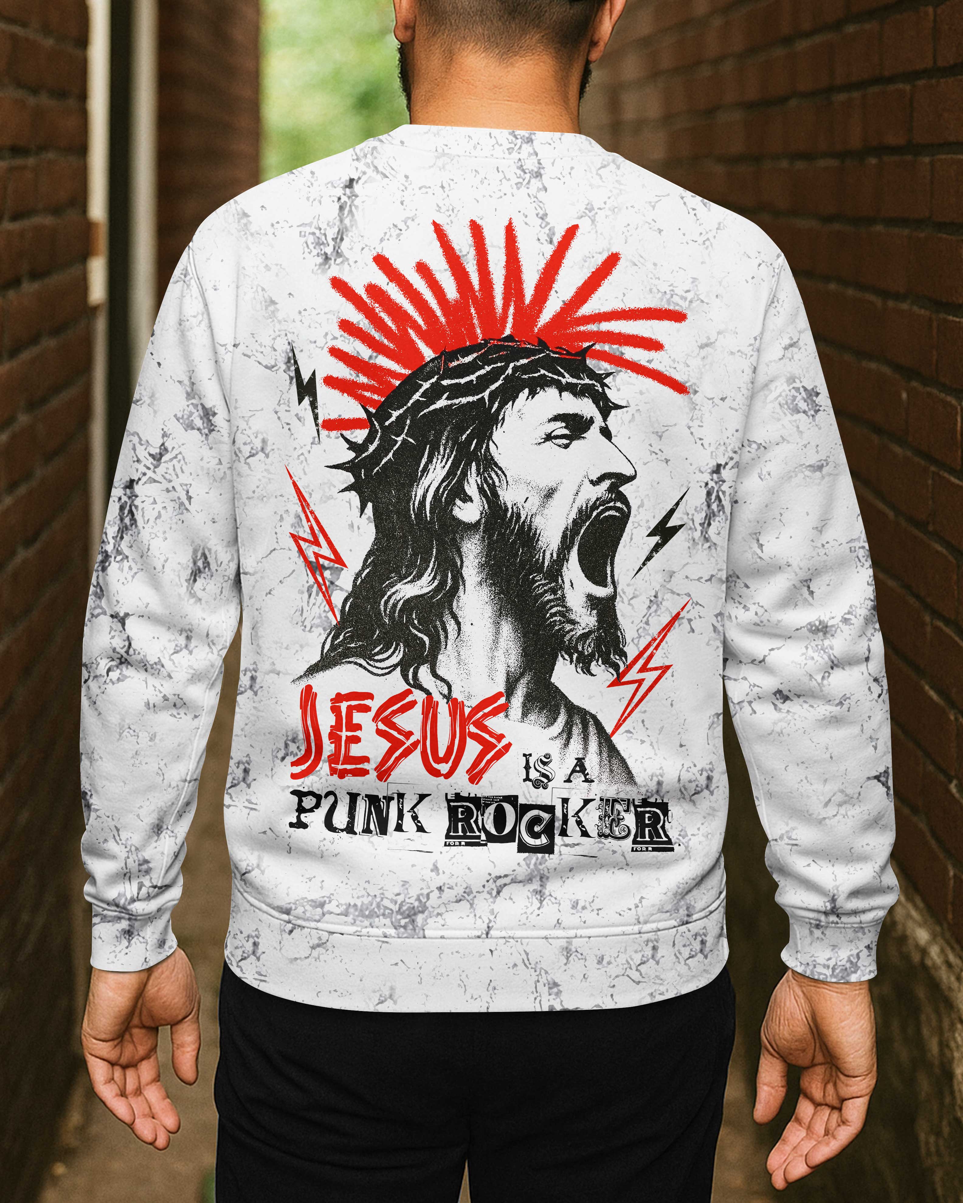 Jesus Is A Punk Rocker T-Shirt