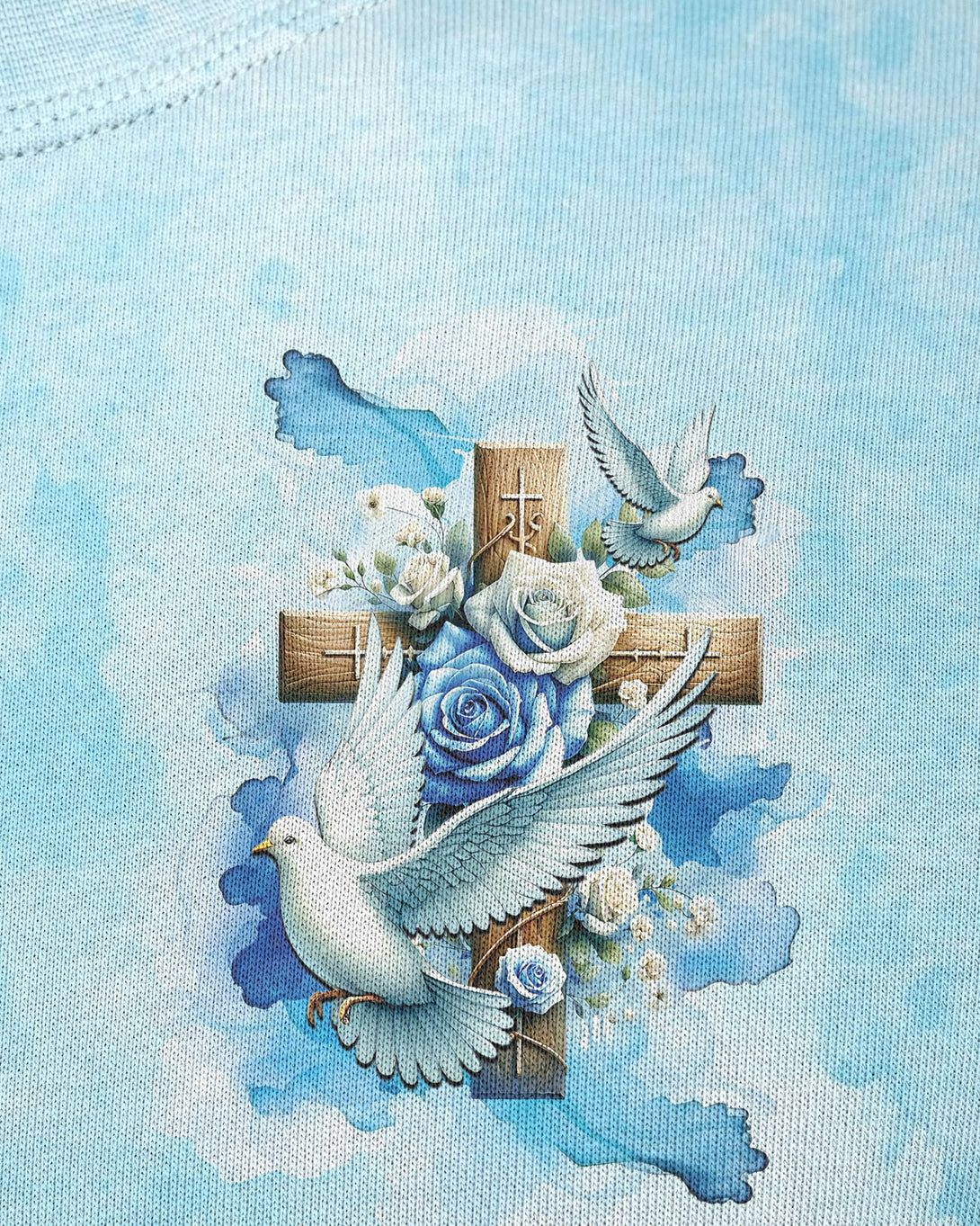 Lord Stood With Me And Gave Me Strength All Over Print Sweater - Christ Color