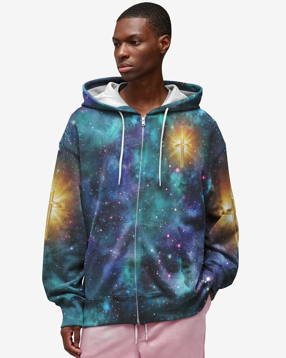 Whoever Drinks The Water I Give Them Will Never Thirst All Over Print Zip Hoodie - Christ Color