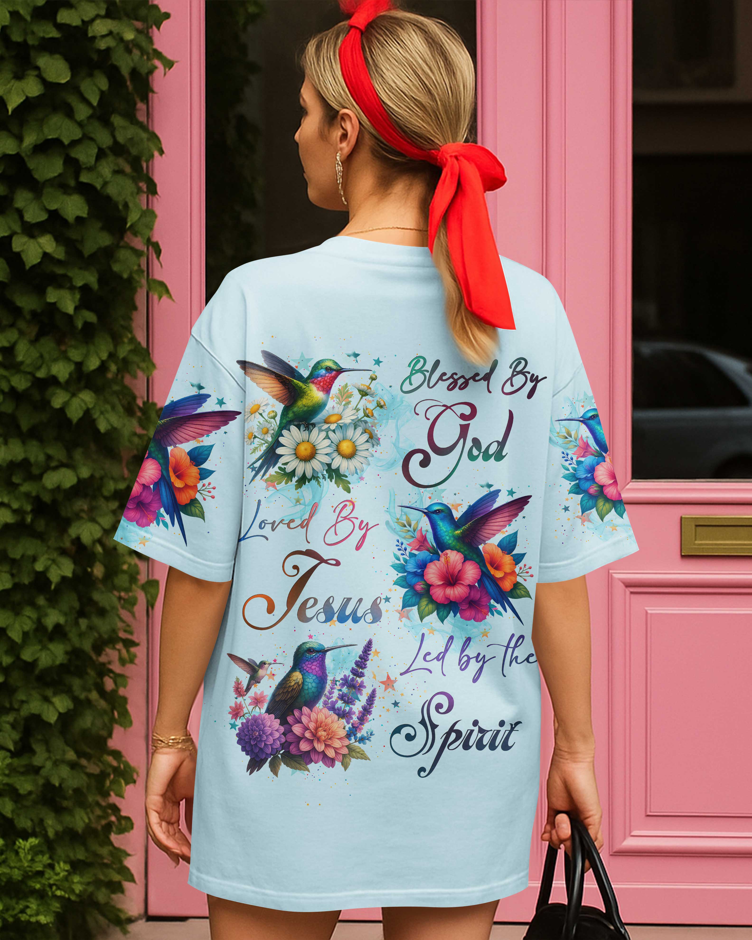 Blessed By God Loved By Jesus Led By The Spirit T-Shirt