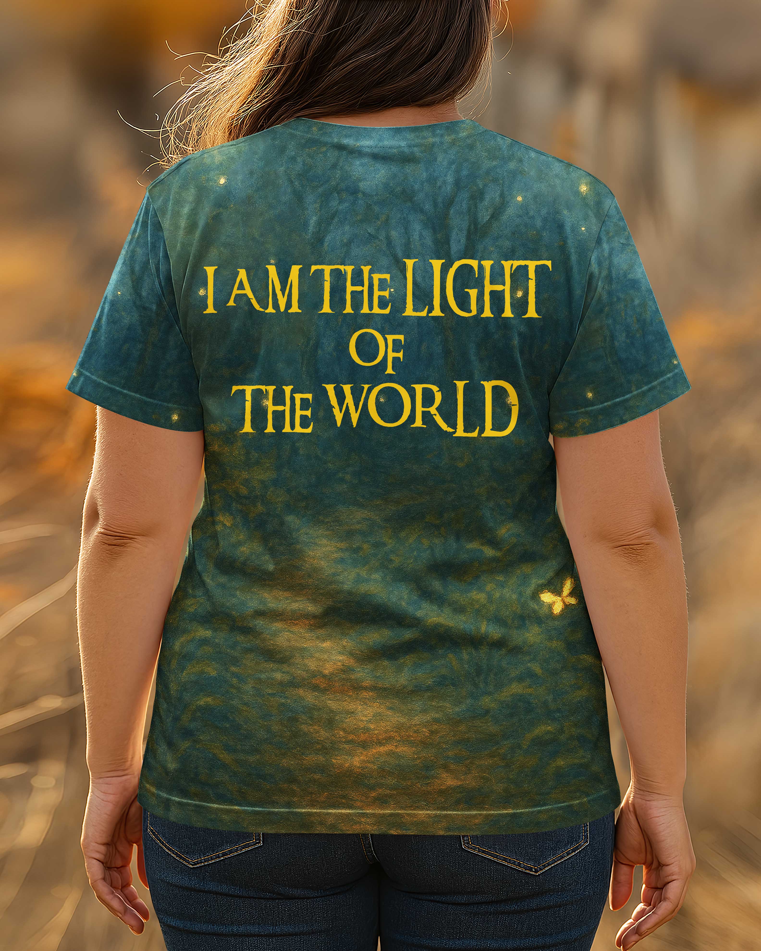 I Am The Light Of The World All Over Print T-Shirt