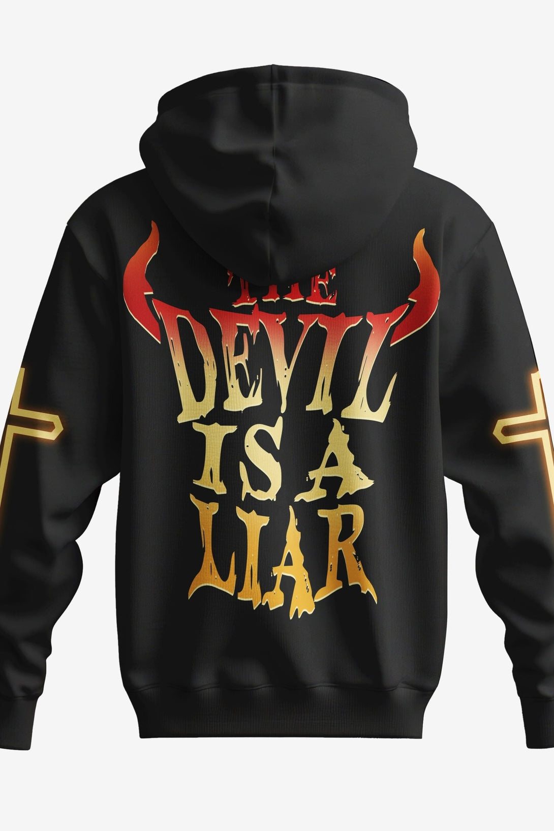 The Devil Is A Liar All Over Print Zip Hoodie - Christ Color