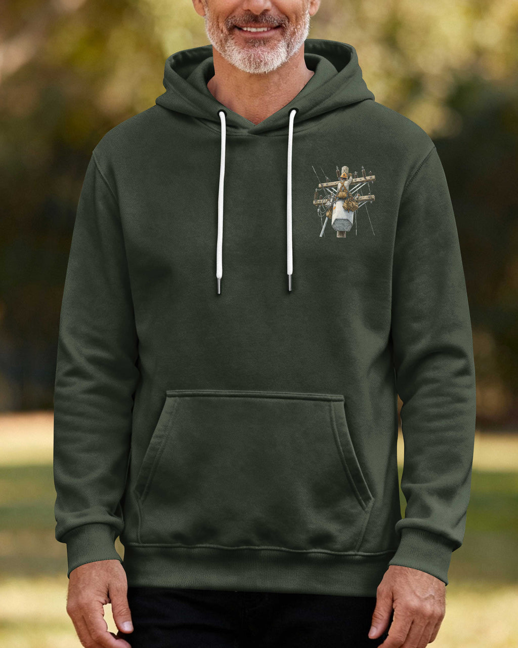 This Lineman Fixes What Storms Break With The Strength God Gives Hoodie
