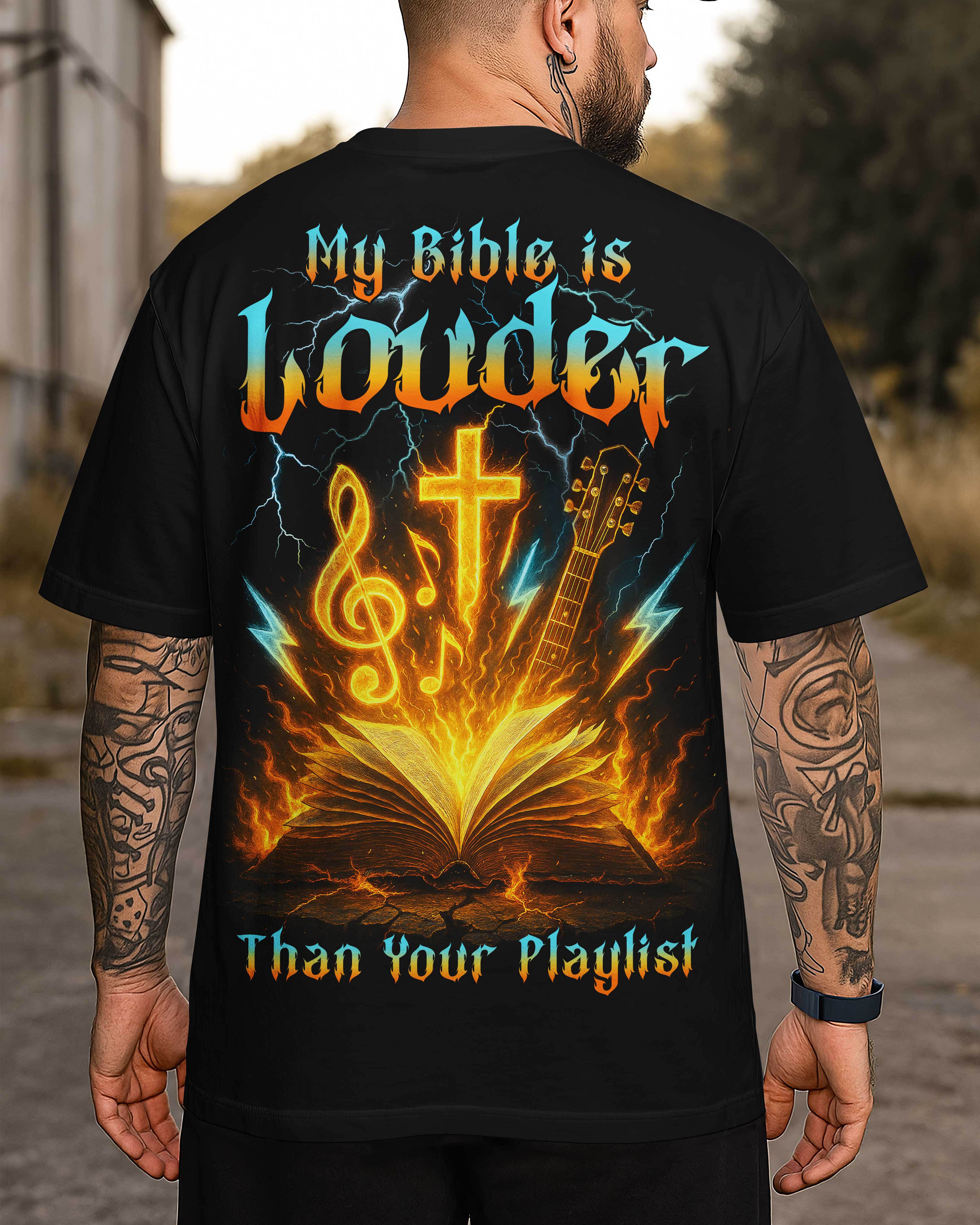 My Bible Is Louder Than Your Playlist T-Shirt