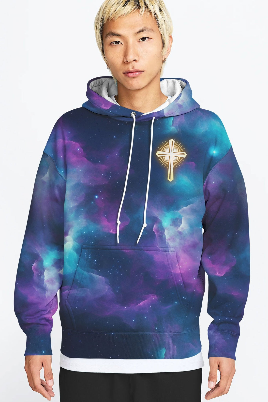 For We Walk By Faith Not By Sight All Over Print Hoodie - Christ Color