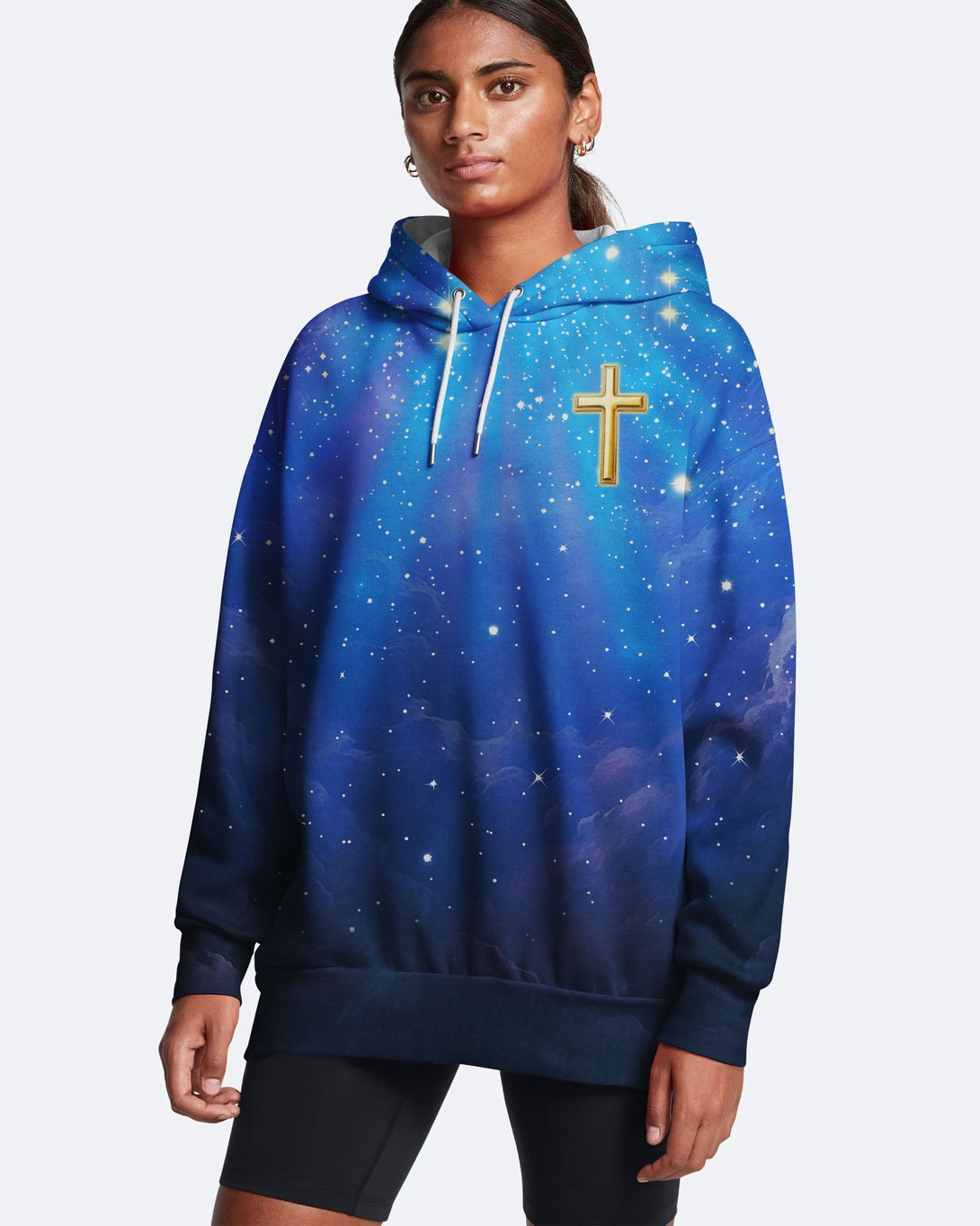 Faith Can Move Mountains All Over Print Hoodie - Christ Color