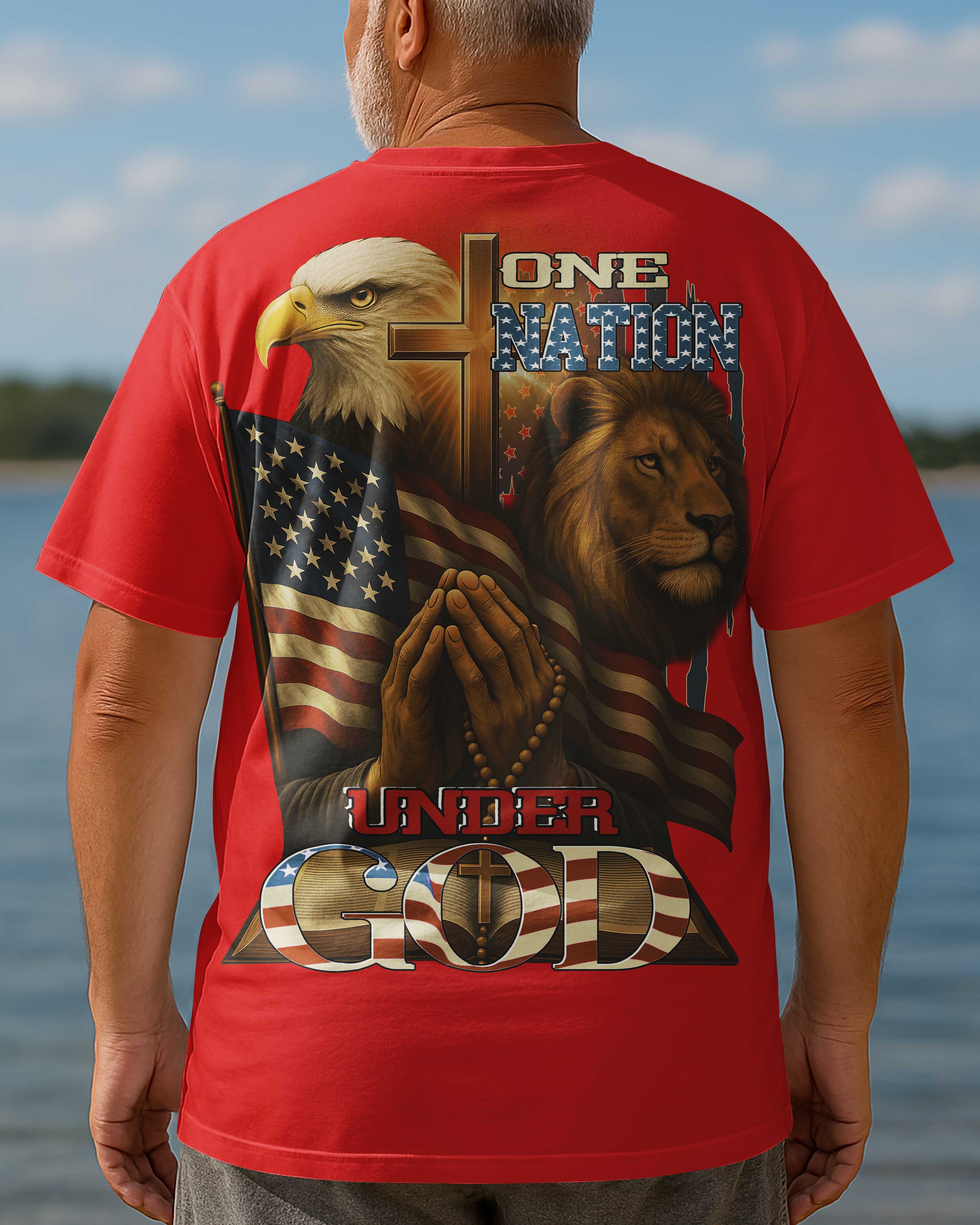 One Nation Under God All Over Print T-Shirt