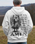 The Devil Saw Me With My Head Down And Thought He'd Won Until I Said Amen T-Shirts