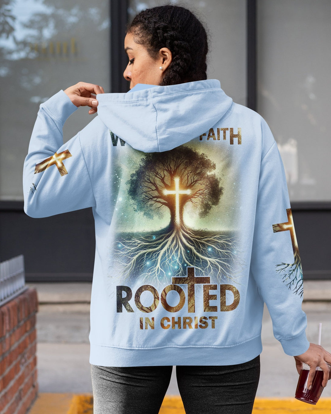 Woman Of Faith Rooted In Christ All Over Print Zip Hoodie - Christ Color