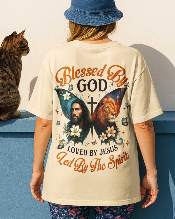 Blessed By God Loved By Jesus Led By The Spirit All Over Print T-Shirt