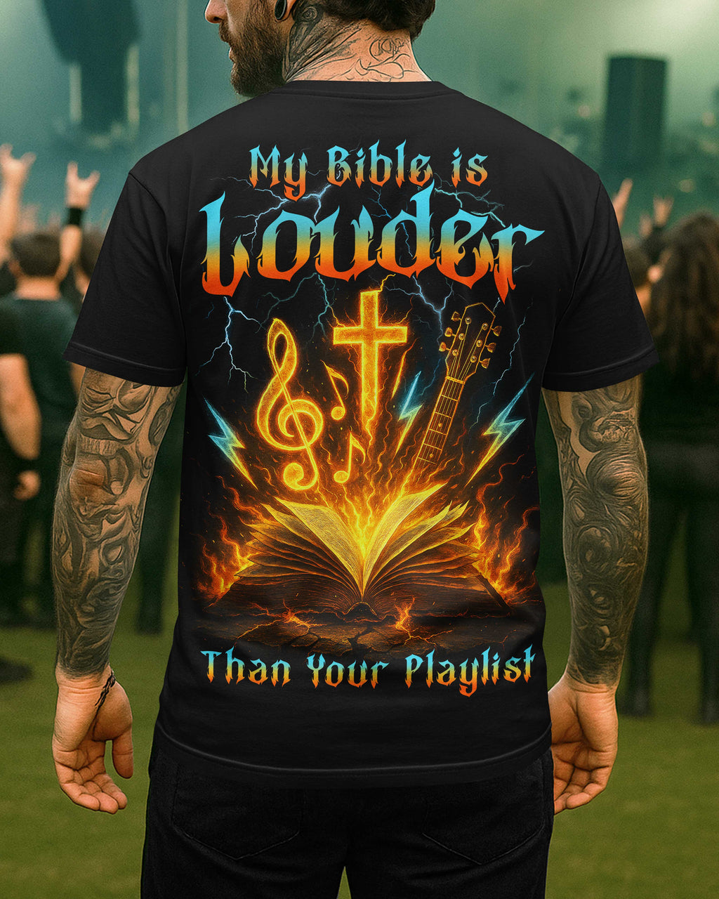 My Bible Is Louder Than Your Playlist T-Shirt