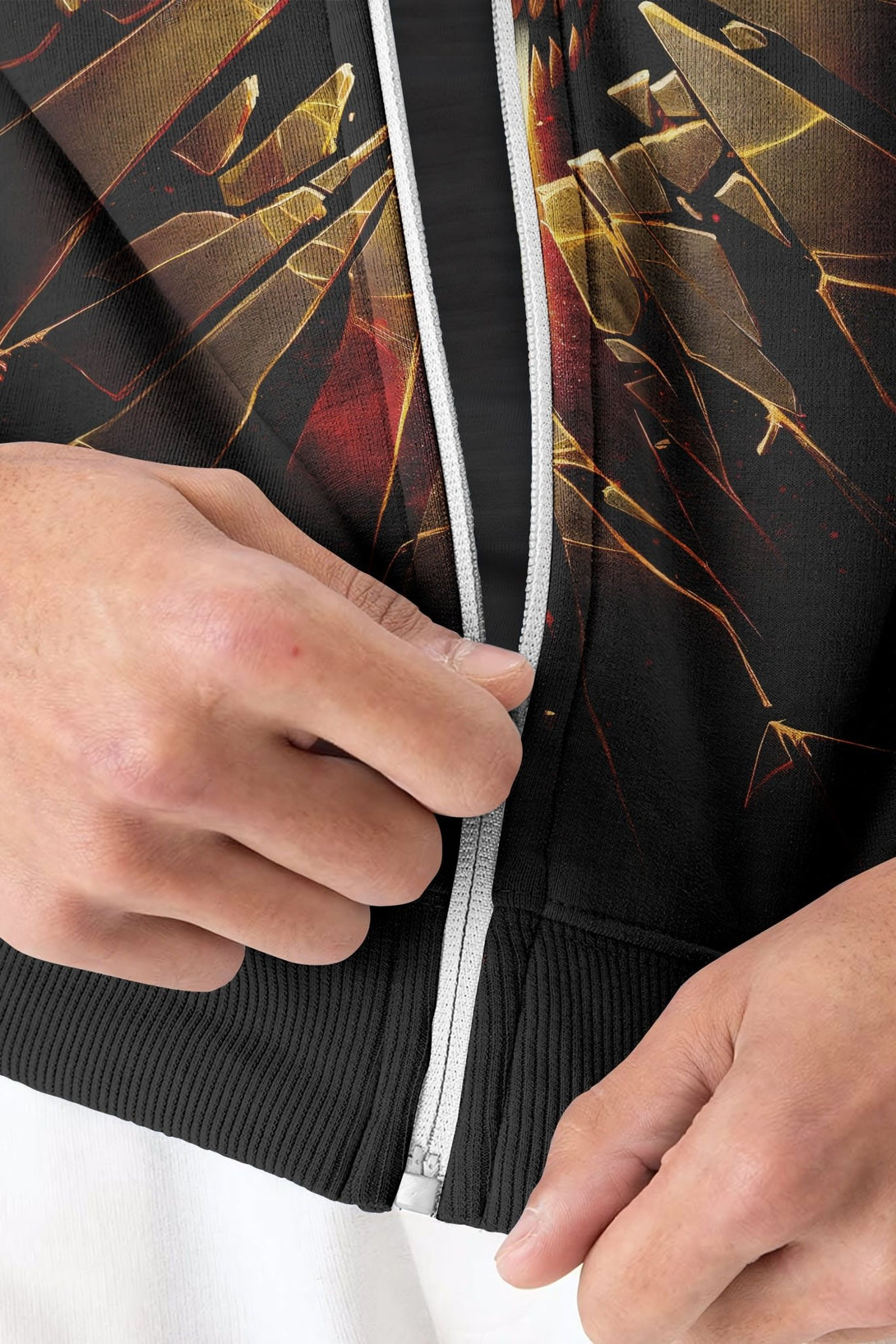 The Devil Is A Liar All Over Print Zip Hoodie - Christ Color