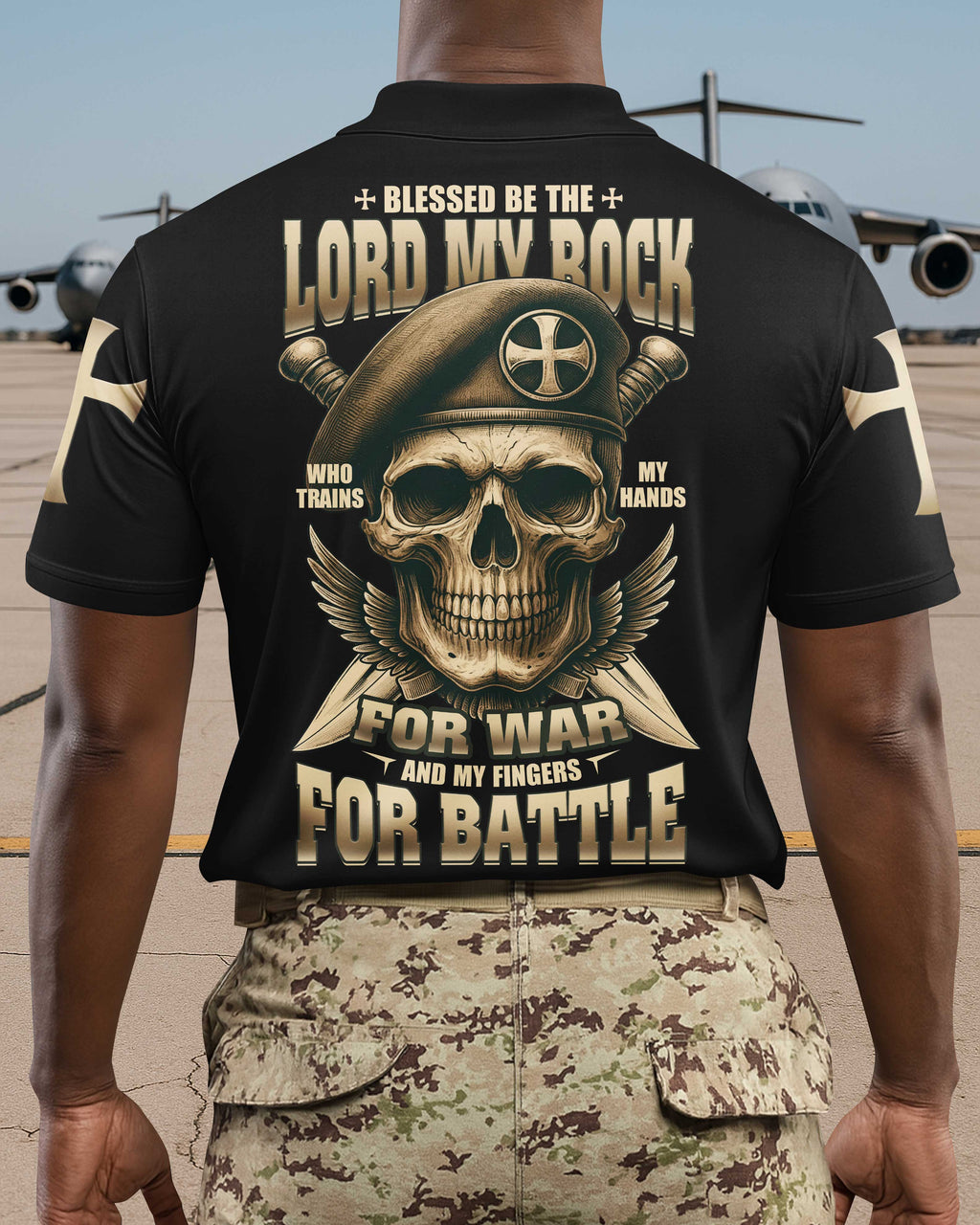 Blessed Be The Lord My Rock Polo