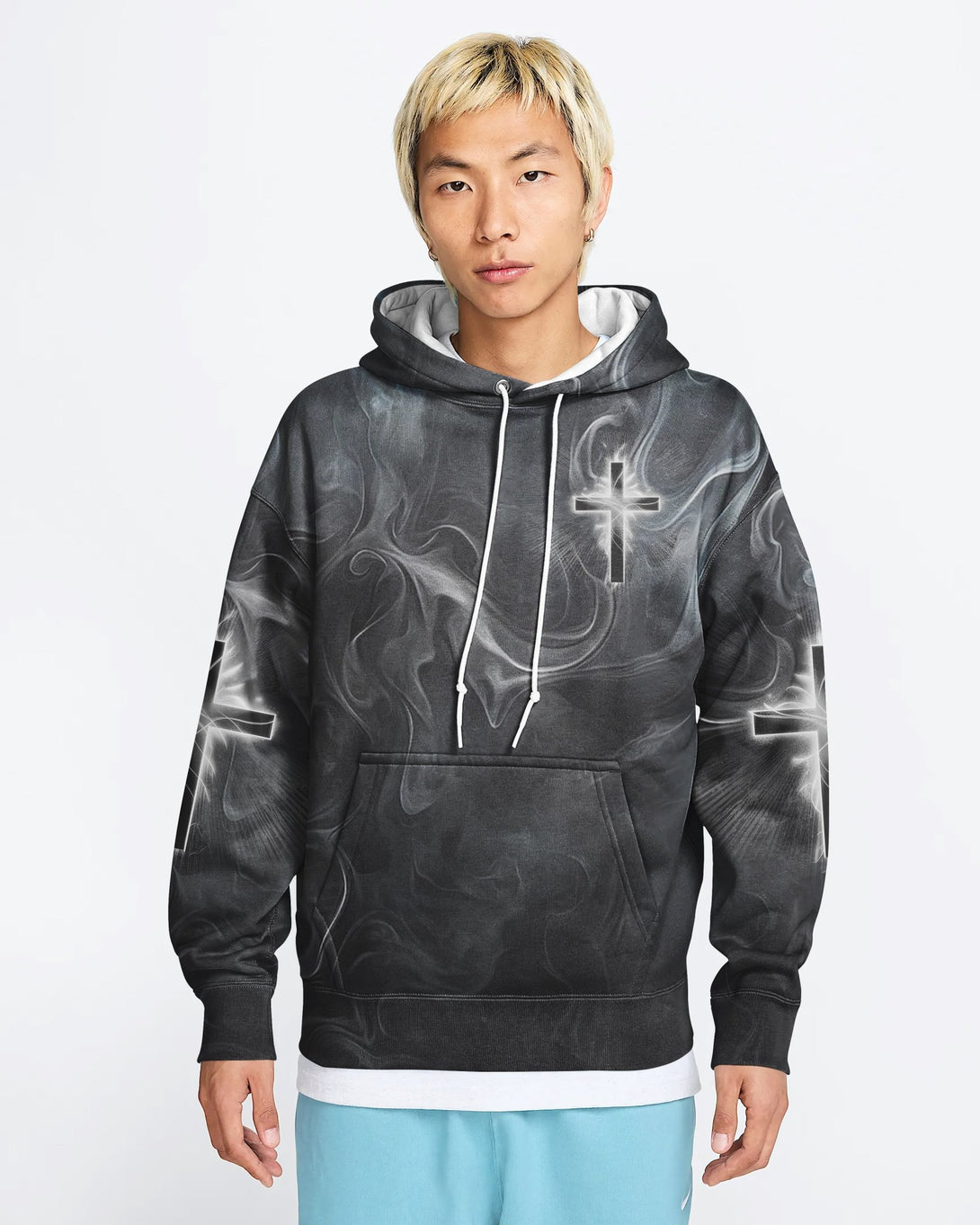 A Child Of God A Man Of Faith All Over Print Hoodie - Christ Color