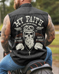 My Faith Is Louder Sleevesless Denim T-Shirt