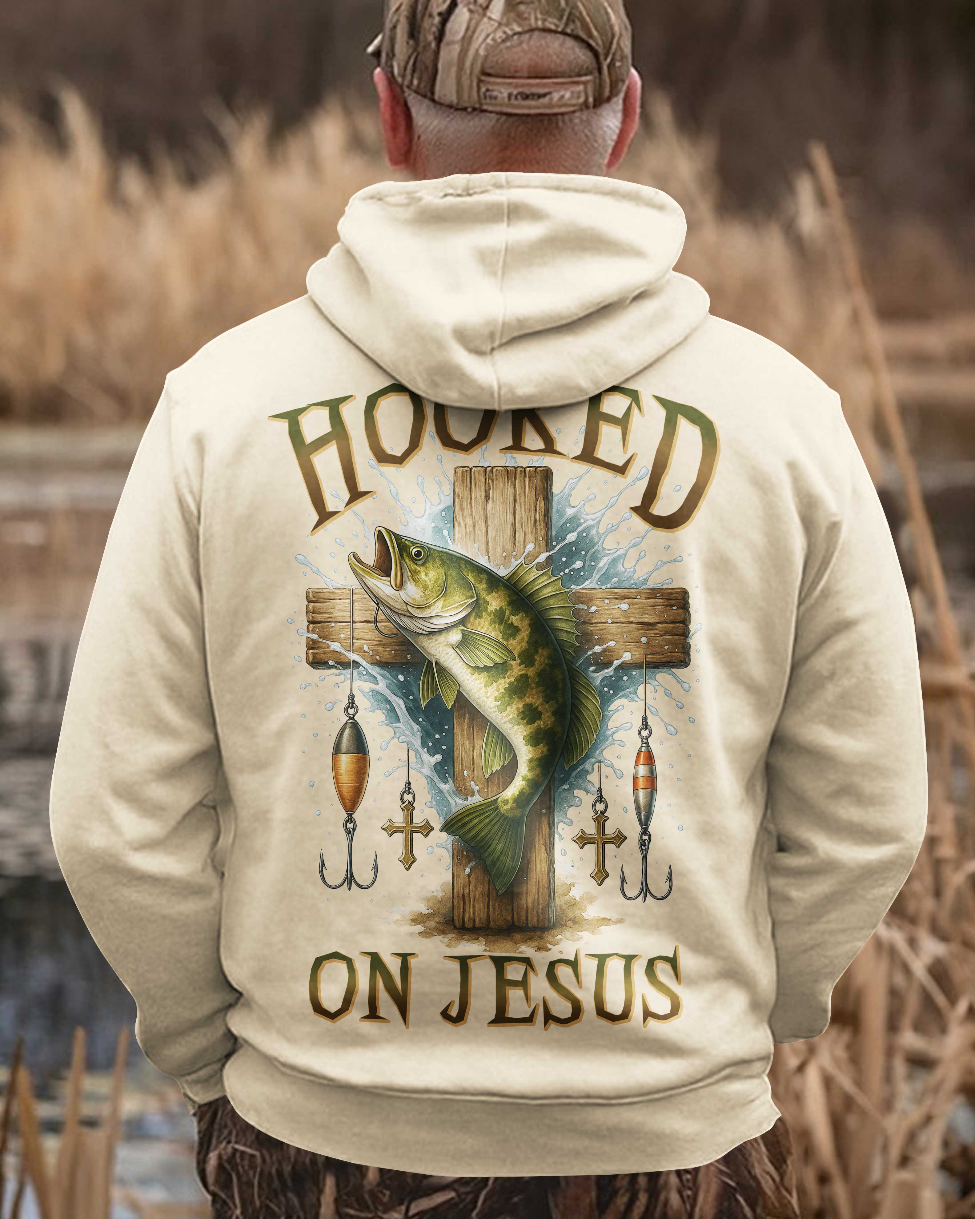 Hooked On Jesus Zip Hoodie