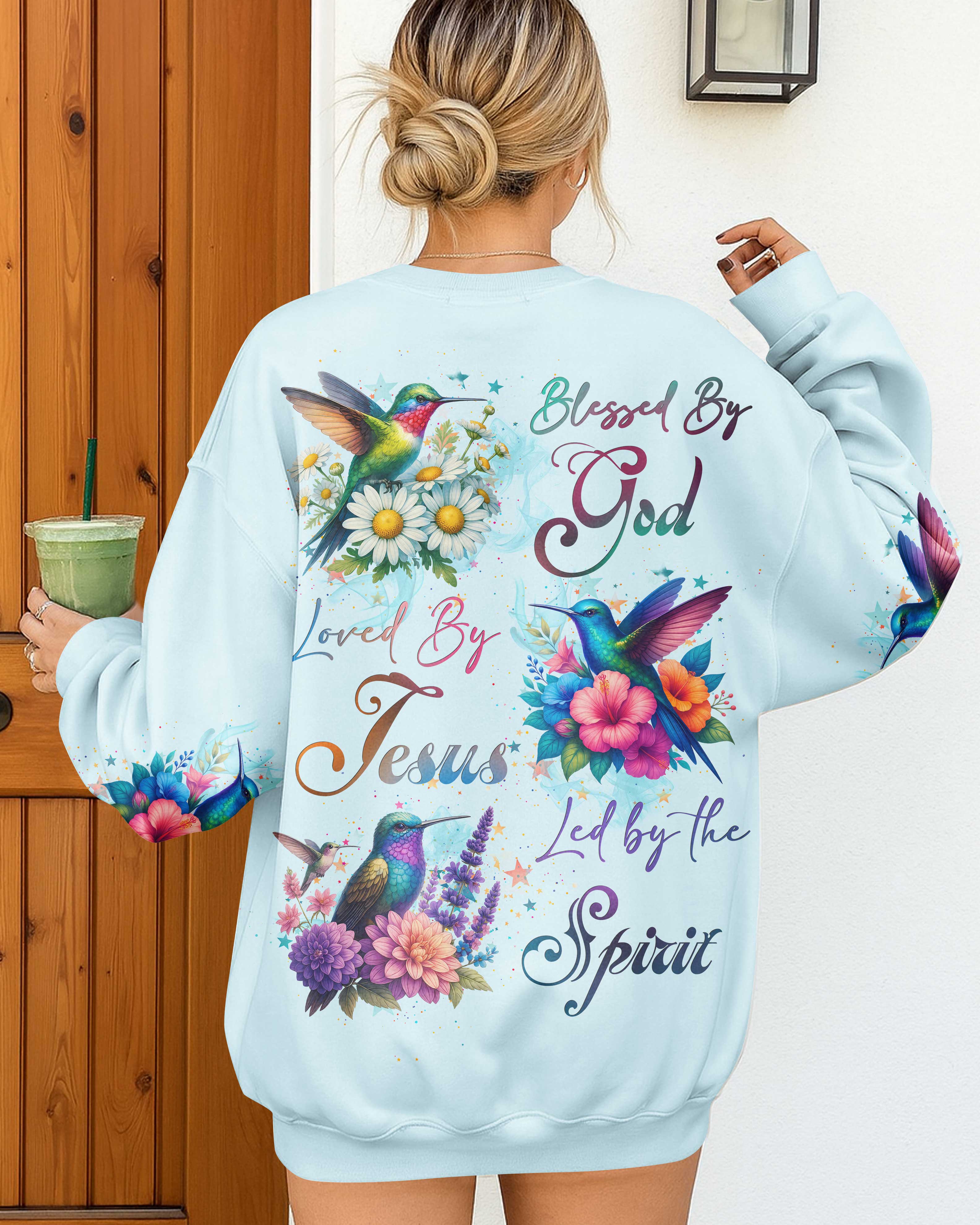 Blessed By God Loved By Jesus Led By The Spirit T-Shirt